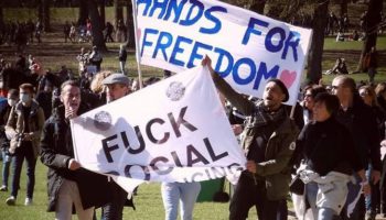 Manifestation dans le Bois de la Cambre des "Cycle for Freedom"