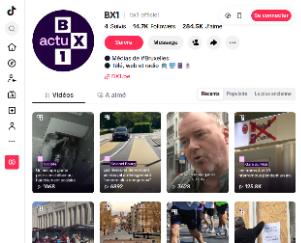 Capture d'écran du compte Tiktok de BX1
©BX1 sur Tiktok