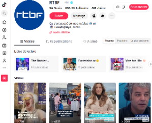 Capture d'écran du compte de la RTBF sur Tiktok
© RTBF sur Tiktok